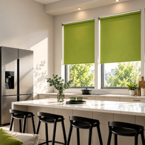 modernas-cortinas-roller-blackout-verde